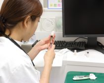 猫のワクチン注射の準備