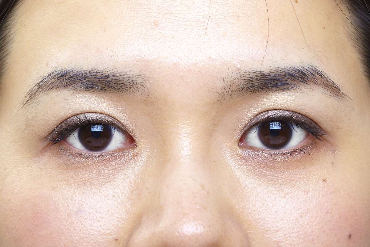 マスカラ 塗った様子