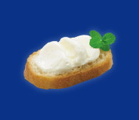 パンに塗ったデザートヨーグルト