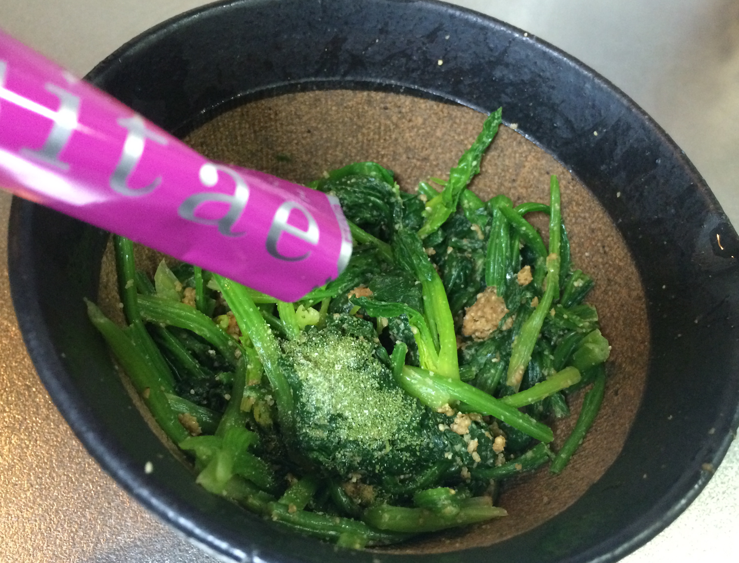 青汁＋ほうれん草のごまあえ