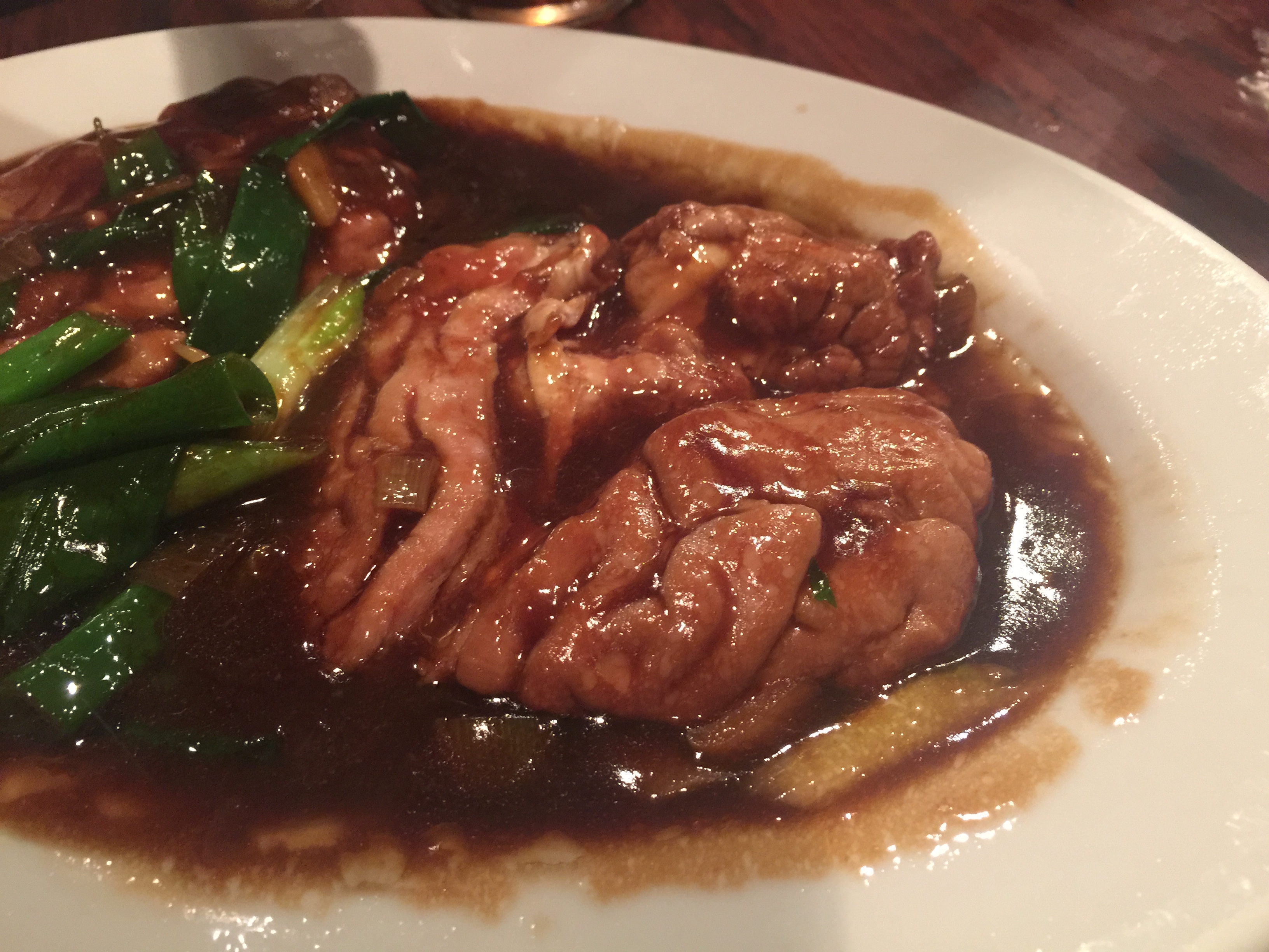 豚の脳みその炒め