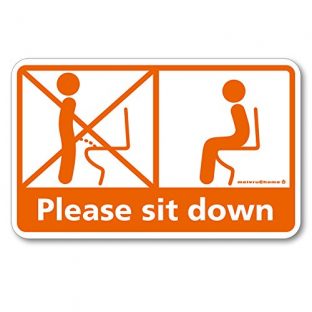 座りションステッカー（メイヴィルアットホーム）