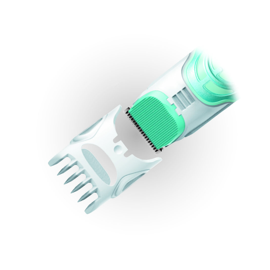 トリマーのアタッチメントの調整で、お好みの長さに