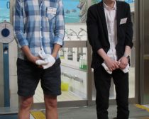 寺田さんのイケメン・オーラに恐縮する大森翔太さん（21歳）