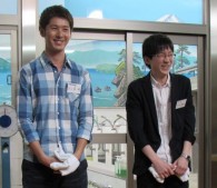 寺田さんのイケメン・オーラに恐縮する大森翔太さん(21歳) 寺田さんのイケメン・オーラに恐縮する大森翔太さん(21歳)