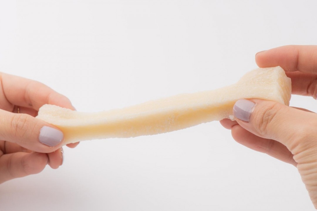 ふわふわと柔らかく、かなり伸びます