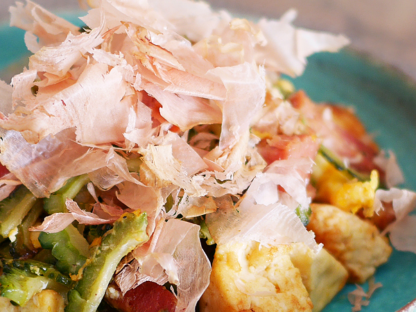 ゴーヤチャンプル盛りつけ例