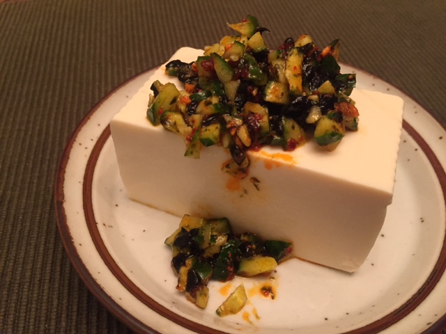 ピリ辛きゅうりの冷奴