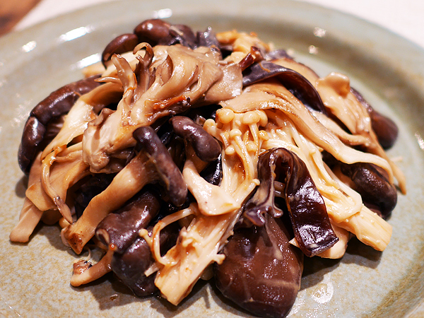 きのこ炒め完成