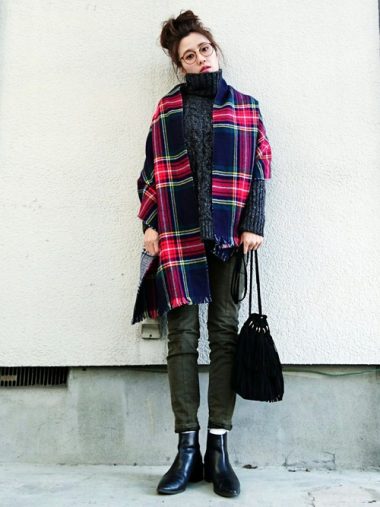 チェックストール