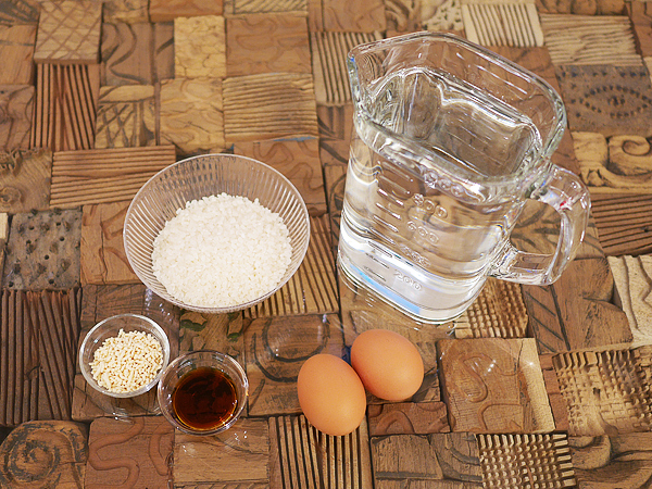 たまご粥材料