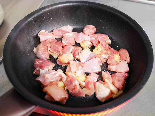 オリーブ油でこんがり焼く