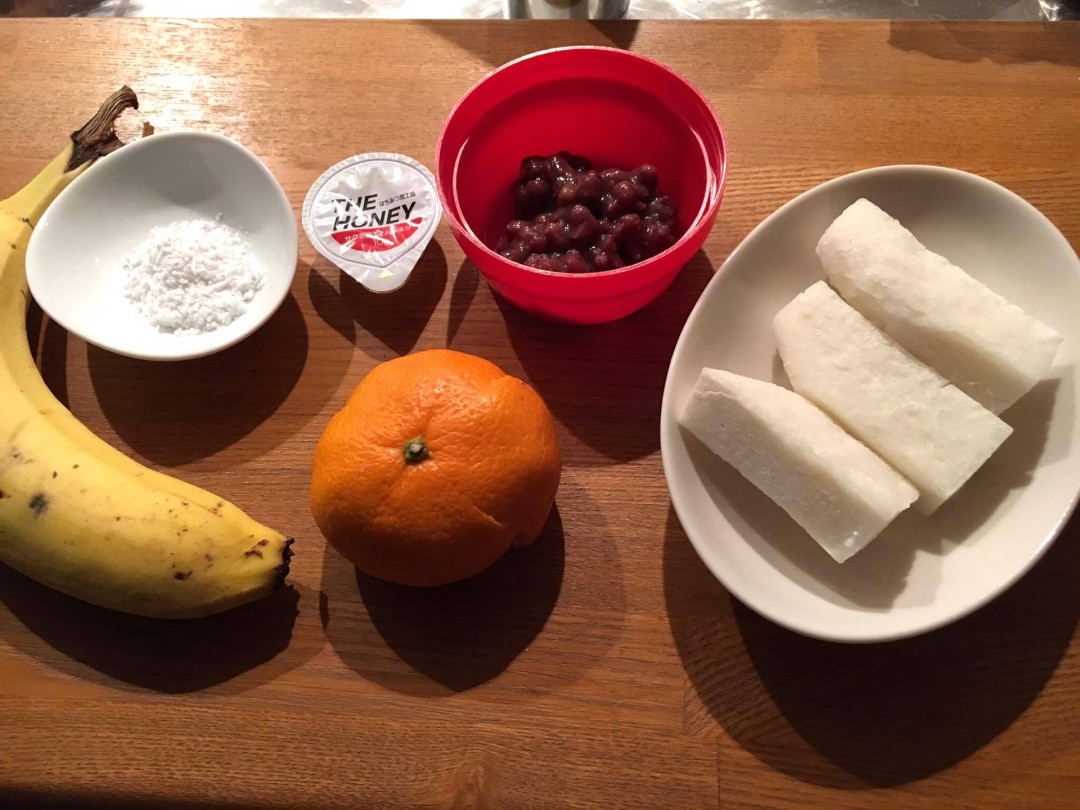 フルーツ大福の材料