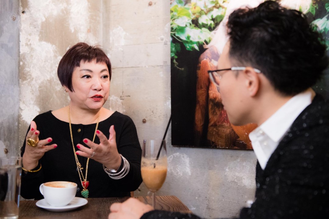 湯山玲子さんと森林原人さん_1