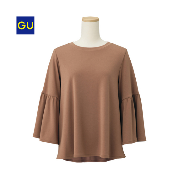 ボリュームフレアスリーブT（7分袖）