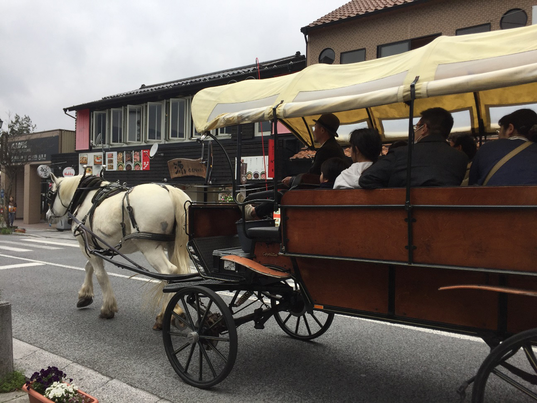 由布院駅前の馬車