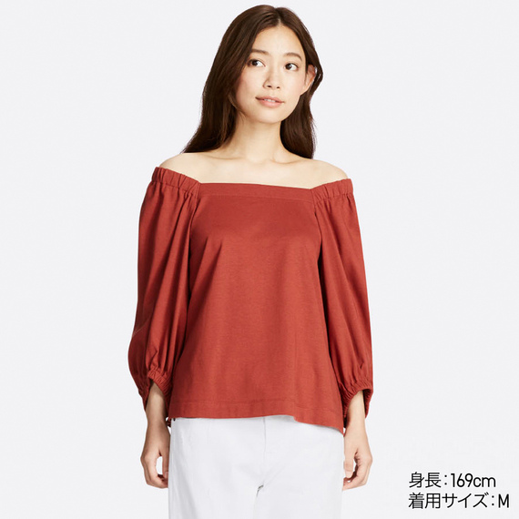 オフショルダーT（7分袖）＋
