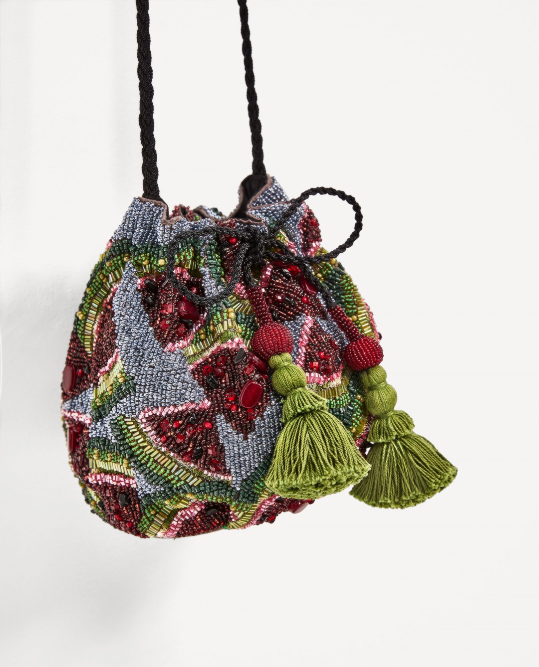 スイカデザイン巾着型バッグ