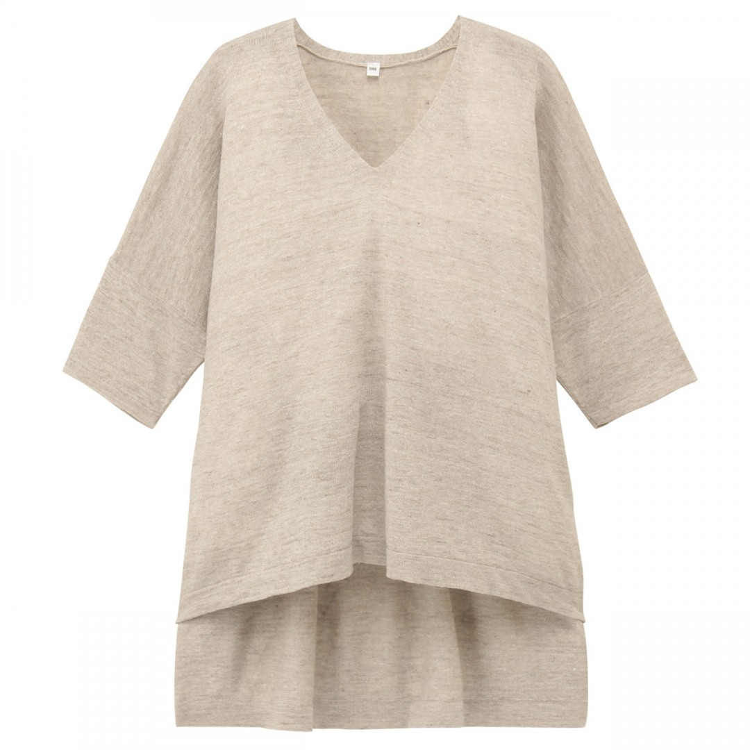 フレンチリネンUVカットワイドセーター