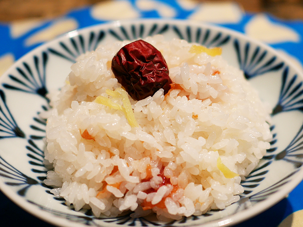 なつめごはん　盛り付け
