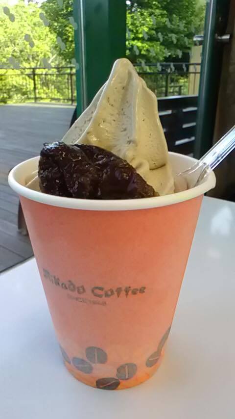 ミカドコーヒーのモカソフト ミカドコーヒーのモカソフト