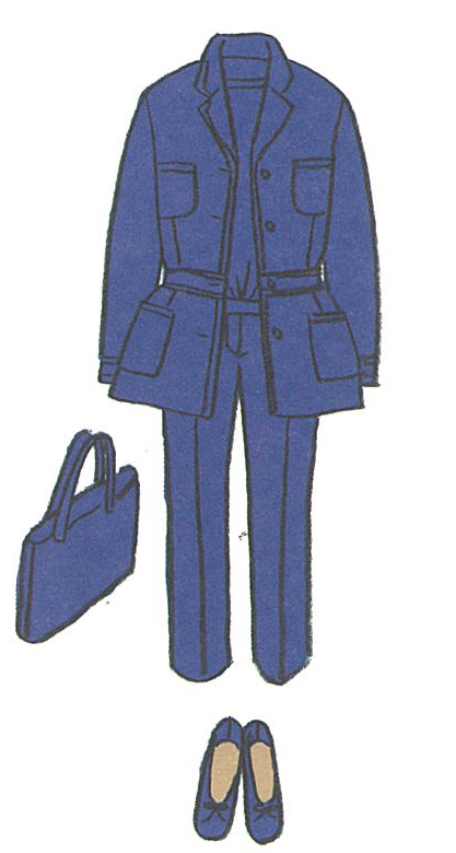 1色コーディネート／ネイビー