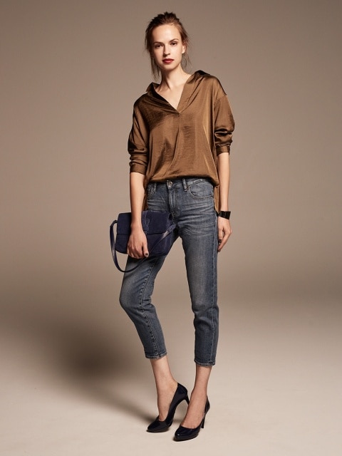 サテンスキッパーカラーブラウス（長袖）_1