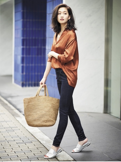 サテンスキッパーカラーブラウス（長袖）_2