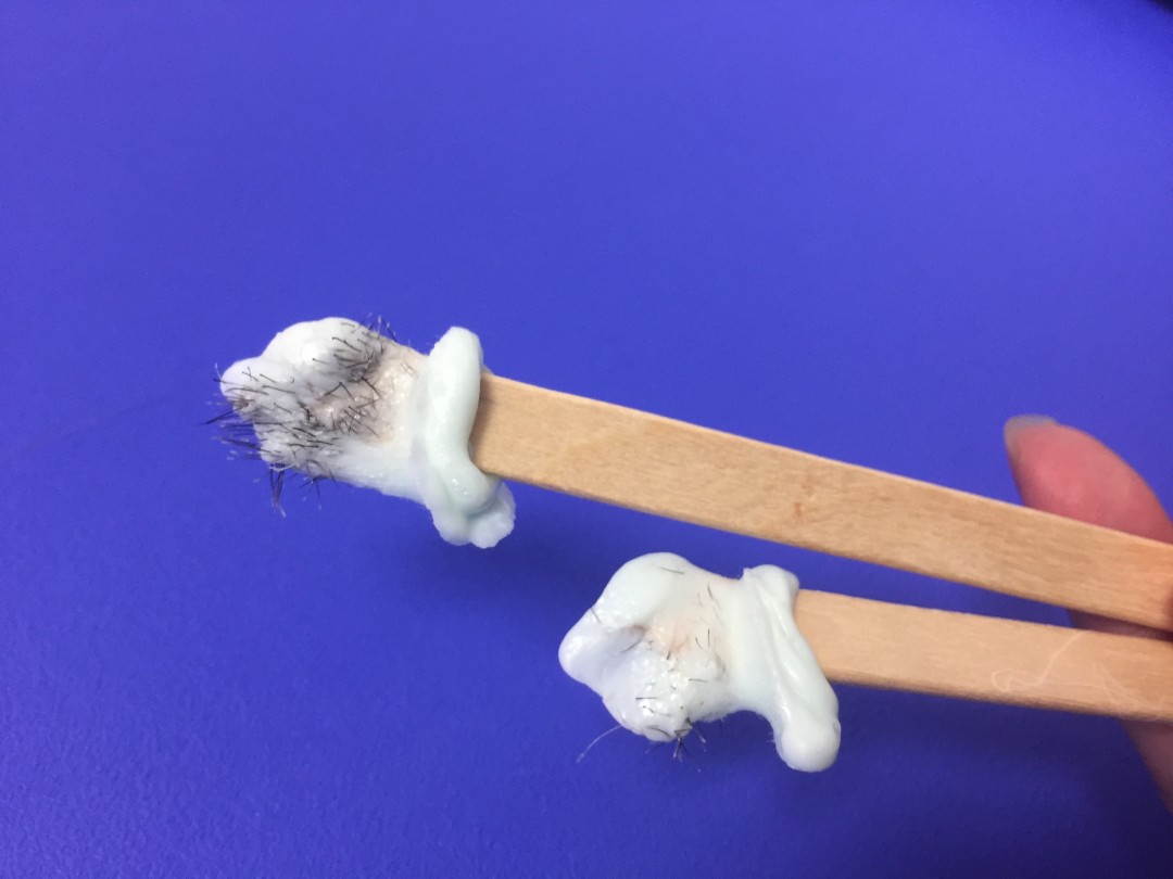 鼻毛ブラジリアンワックス、使用後