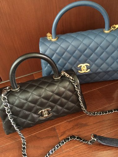 シャネルのバッグも色違いで シャネルのバッグも色違いで