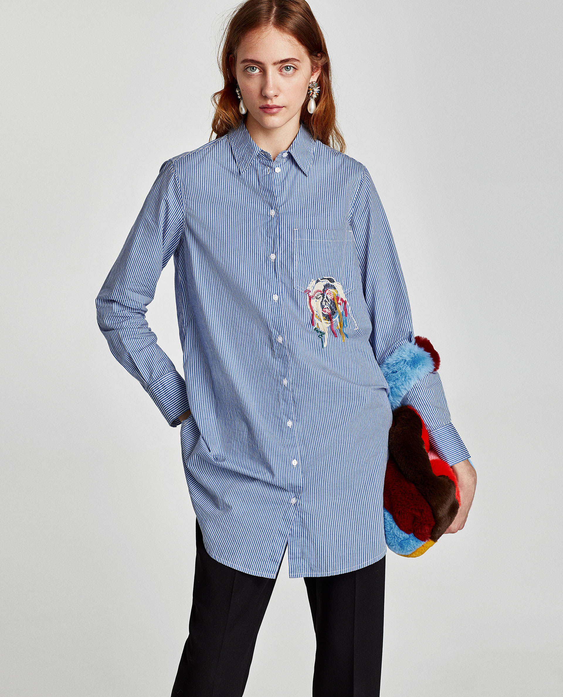 テクスチャー入り生地巾着型バッグ