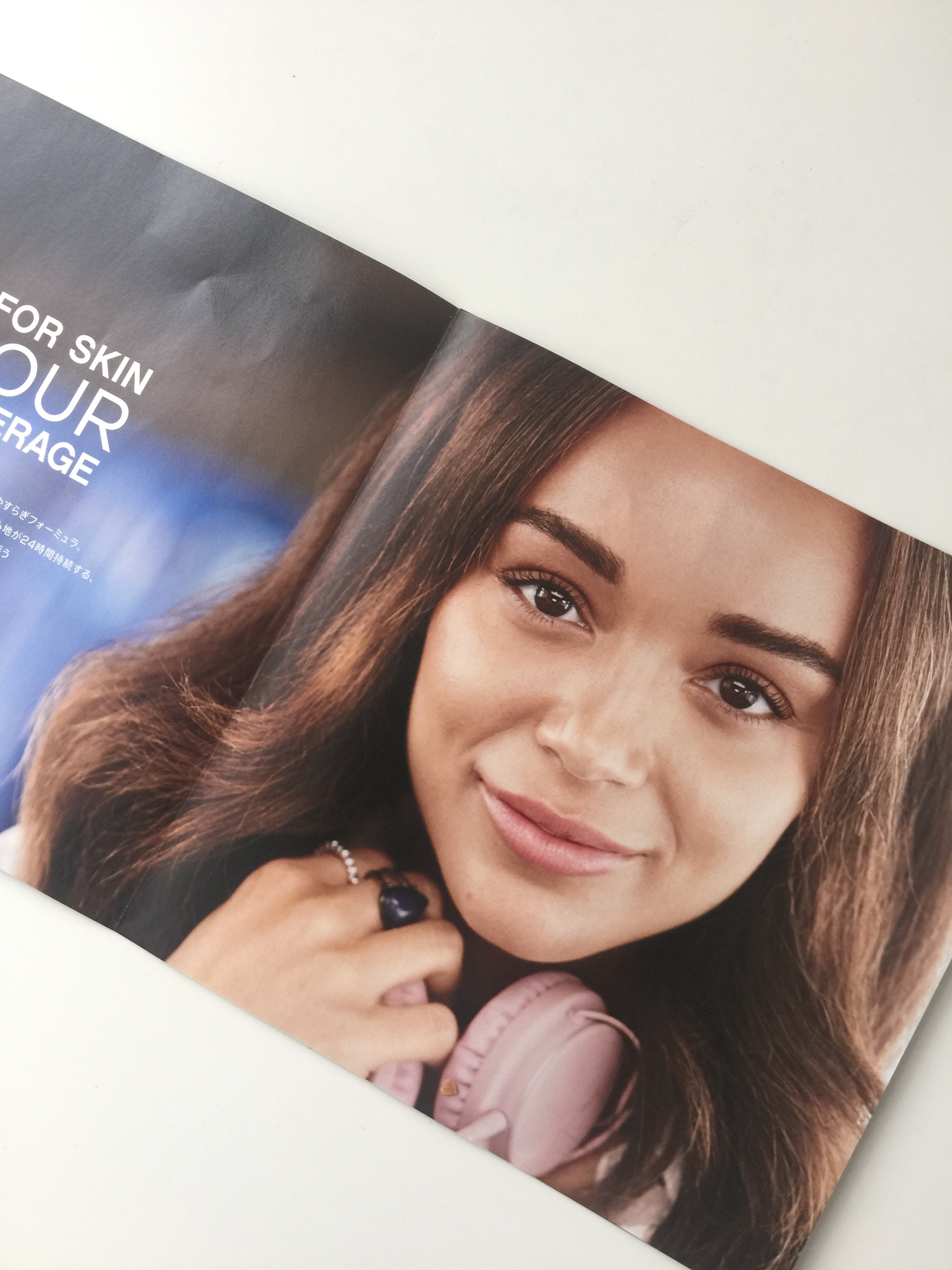 このファンデーションのイメージモデル、アシュリー・マデクウェ