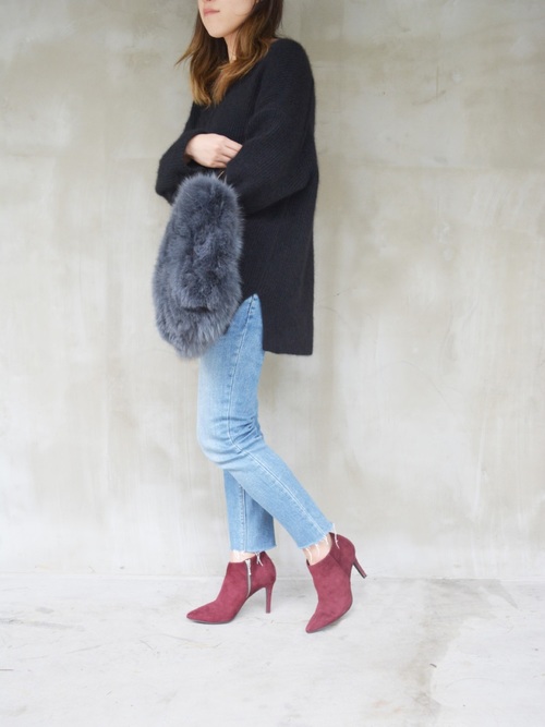 赤いショートブーツ