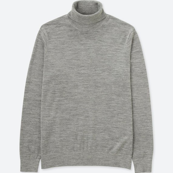 エクストラファインメリノタートルネックセーター