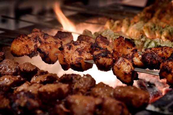 焼き上がったばかりの串焼き! 焼き上がったばかりの串焼き!