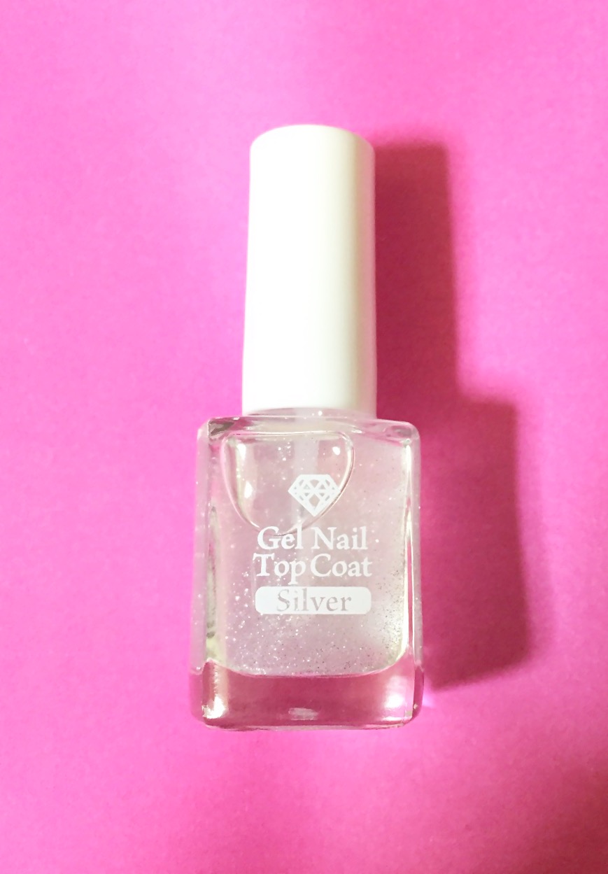ジェルネイルトップコート シルバー 100円