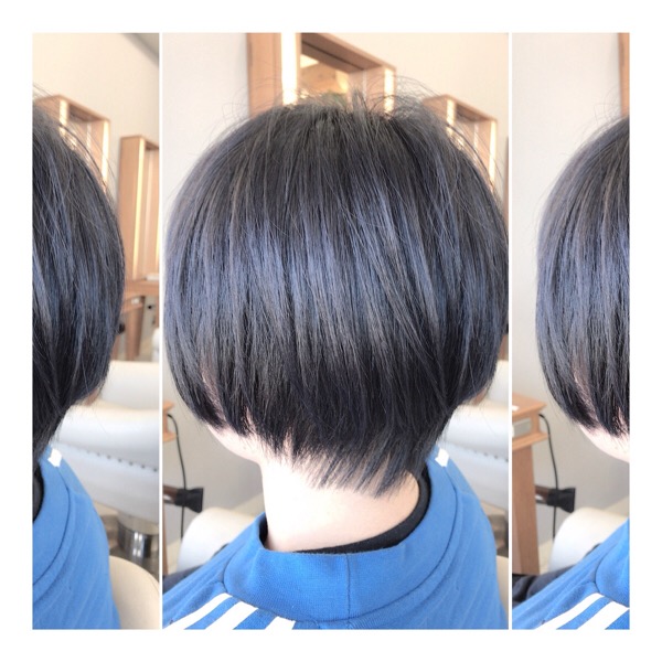 7レベルのアッシュブルージュ