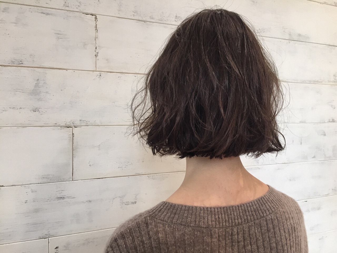 毛先を切りそろえたボブスタイル