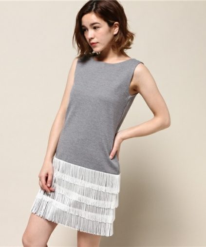 フリンジつきワンピース