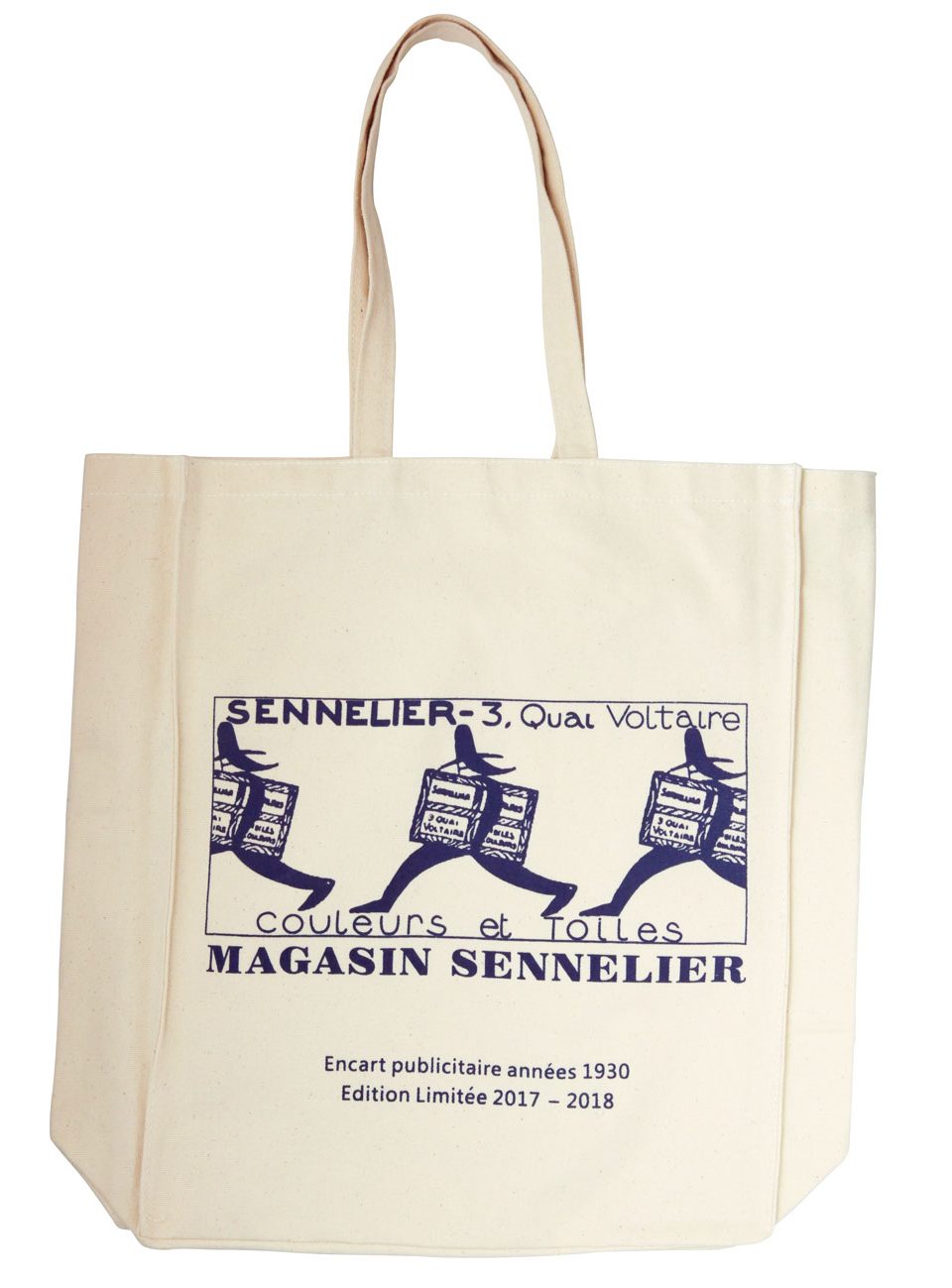 コットン生地のショッピングバッグ