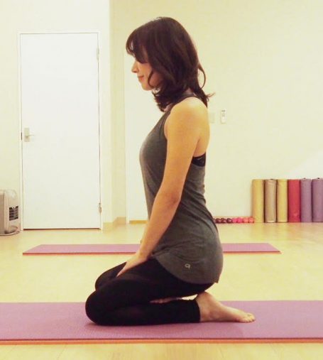 ゆっくりと腰を下ろしていく