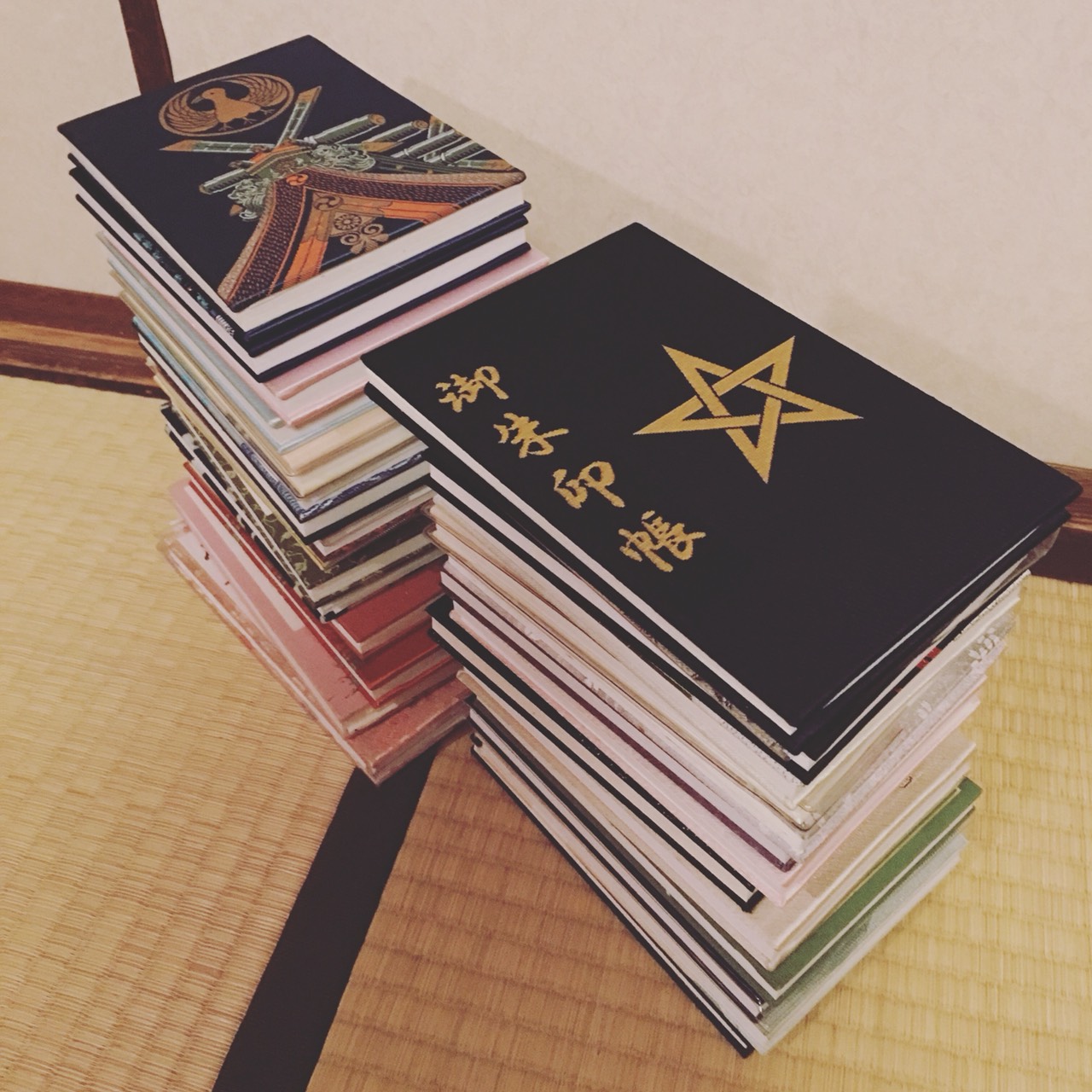 これまでに集めた御朱印帳は30冊！