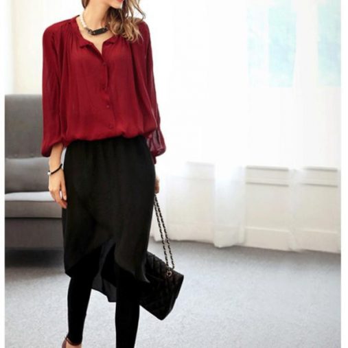 変形ヘムスカート