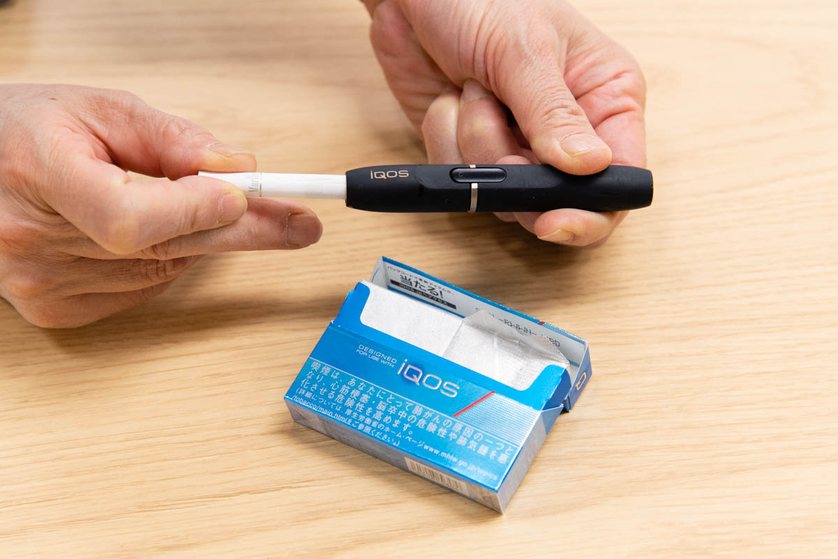 アイコスをセット