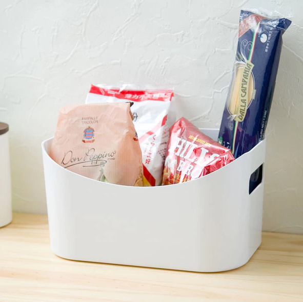 ニトリ『ブラン整理バスケット』370円（税別）