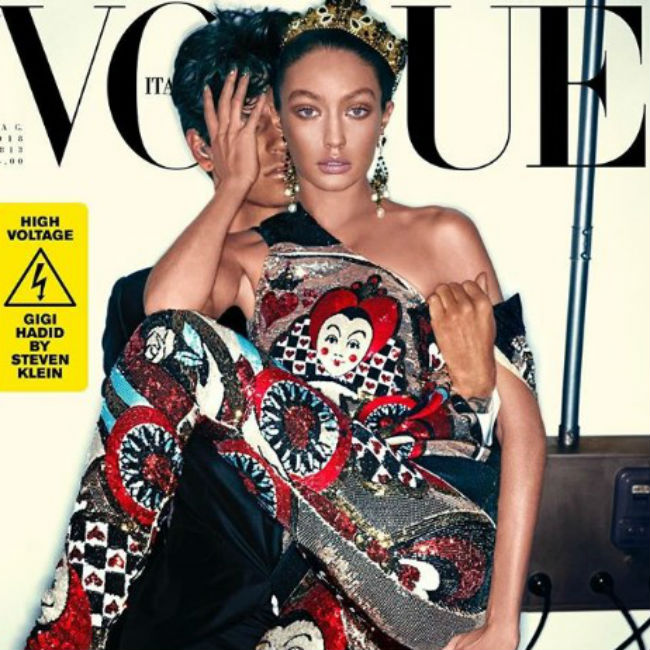 イタリア版ヴォーグのジジ・ハディッド