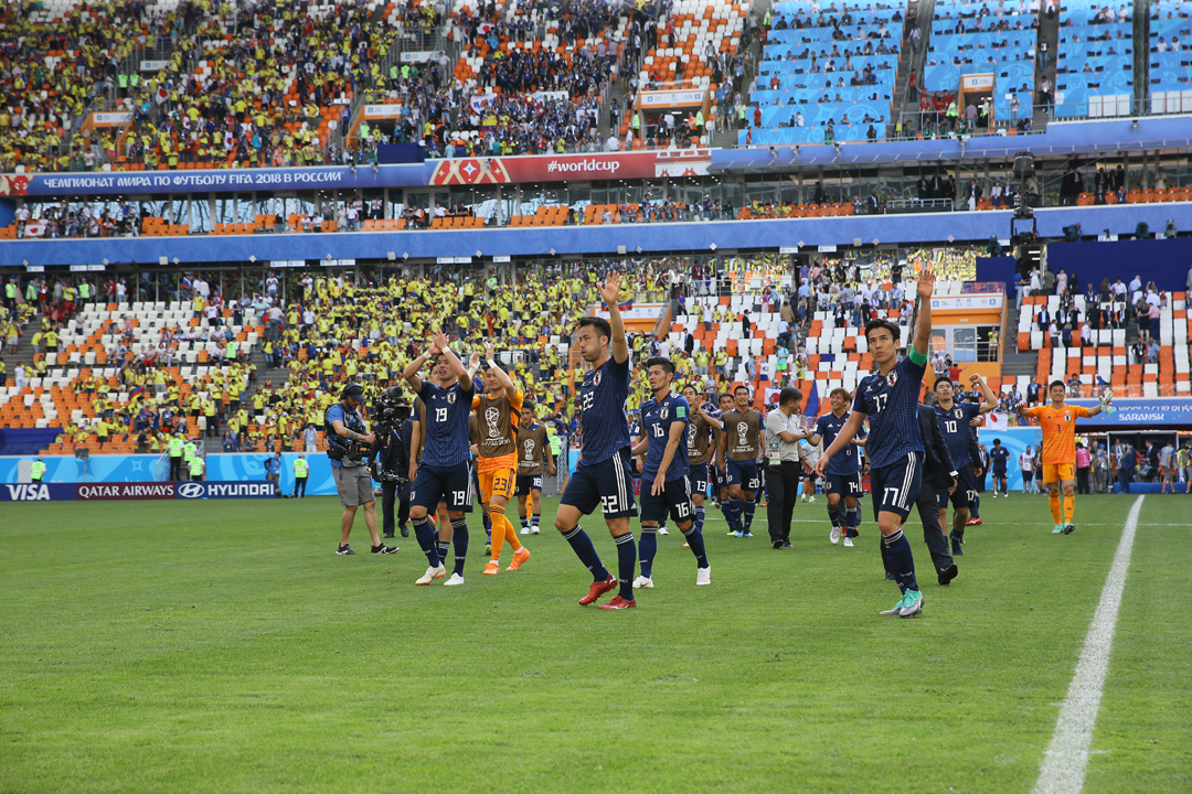 コロンビア戦　代表撮影