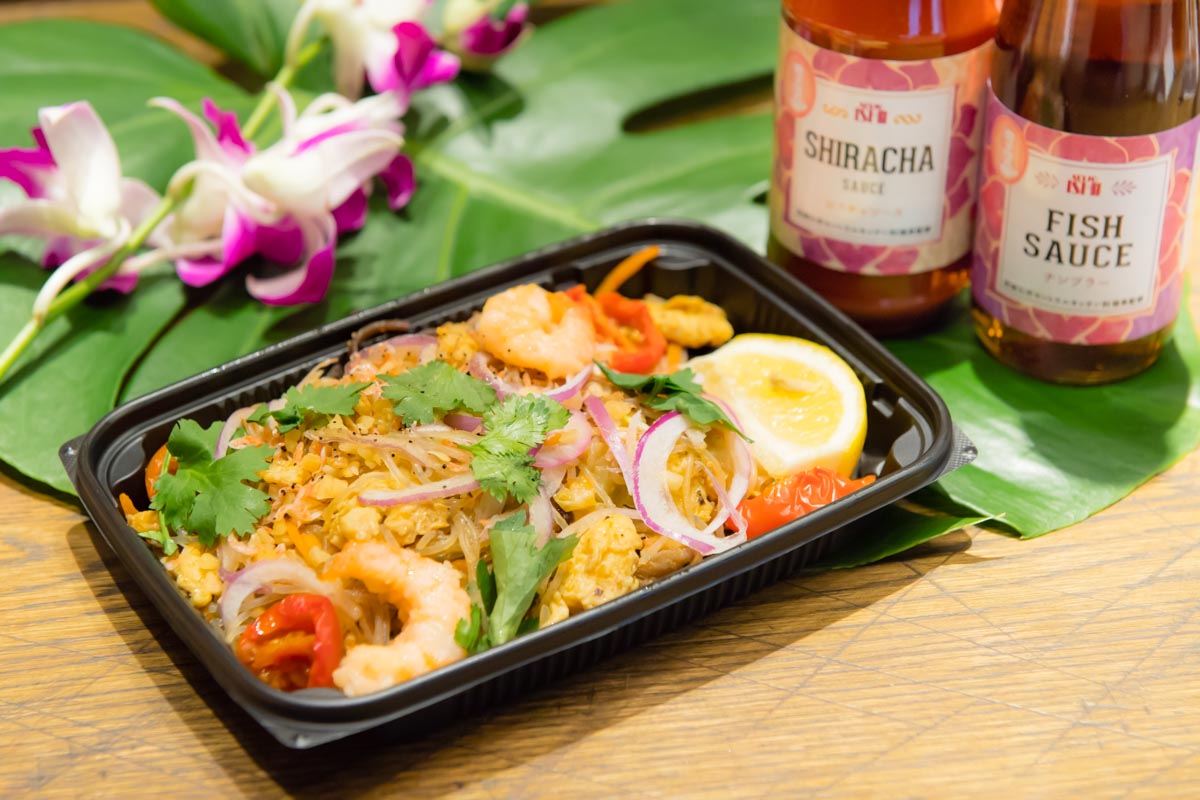 海老とセミドライトマトのピリ辛タイ風春雨炒め