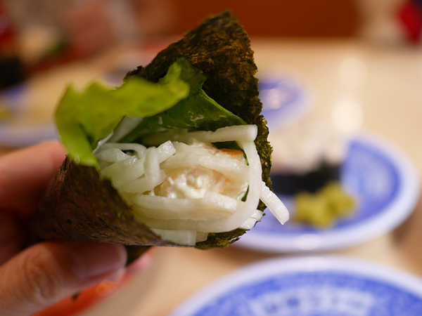 えびマヨ手巻き「シャリ・野菜」