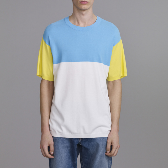 カラーブロックセーター